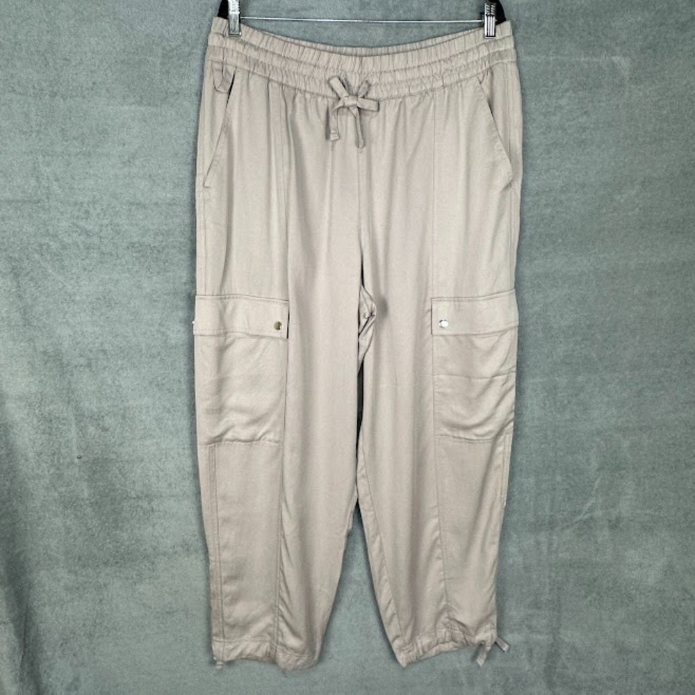 Athleta Celestial High Rise Utility Pants Womens Extra Large Tan Comfort Travel